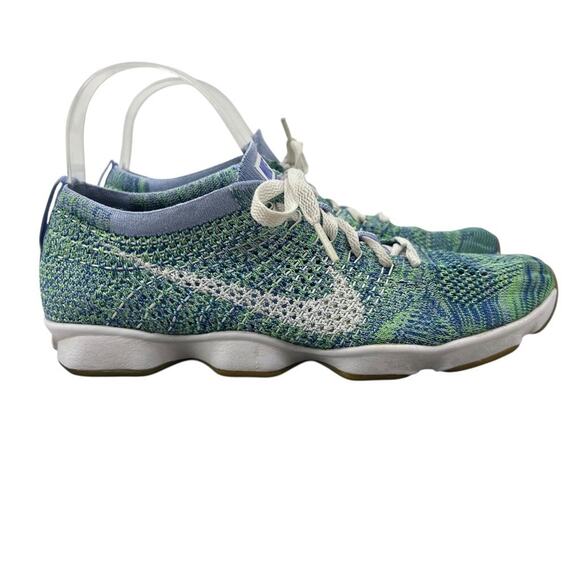 Nike Womens 9.5 Running Shoes Zoom Flyknit Zoom Agility Lightweight 698616-403 - Picture 1 of 14